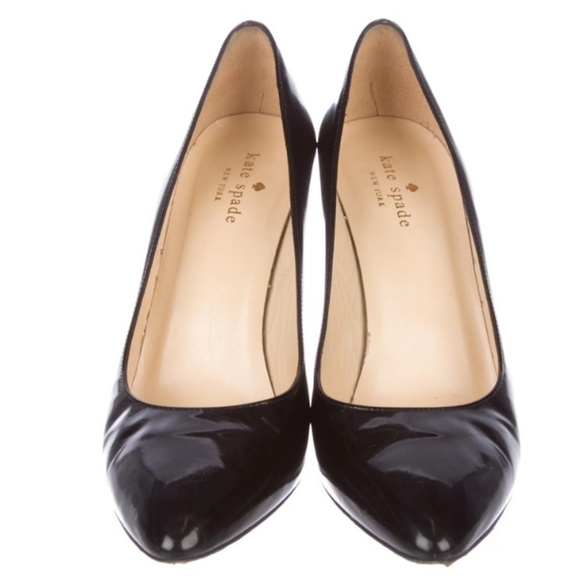 KATE SPADE NEW YORK Patent Leather Wedges Sz 8.5 - Picture 3 of 5
